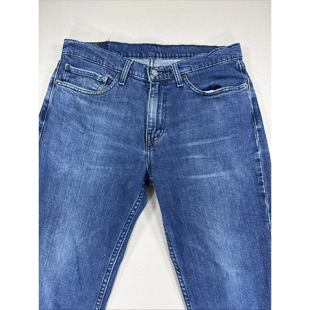 Levi's 511 Jeans Mens 34x30 Blue Denim Slim Fit Hemmed To 25 Medium Wash